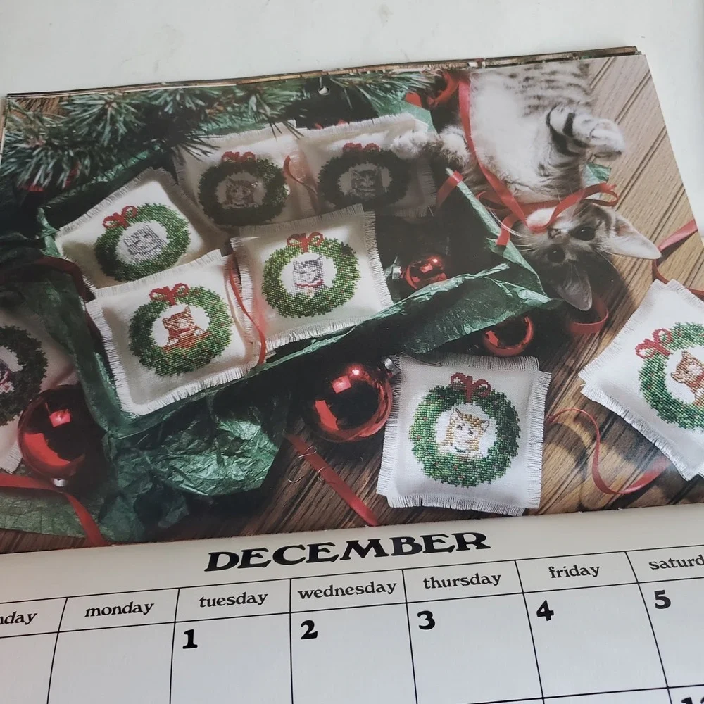 Vanessa Aunt Collection Vintage Calendar 1989 wtih Patterns misc lot of 4